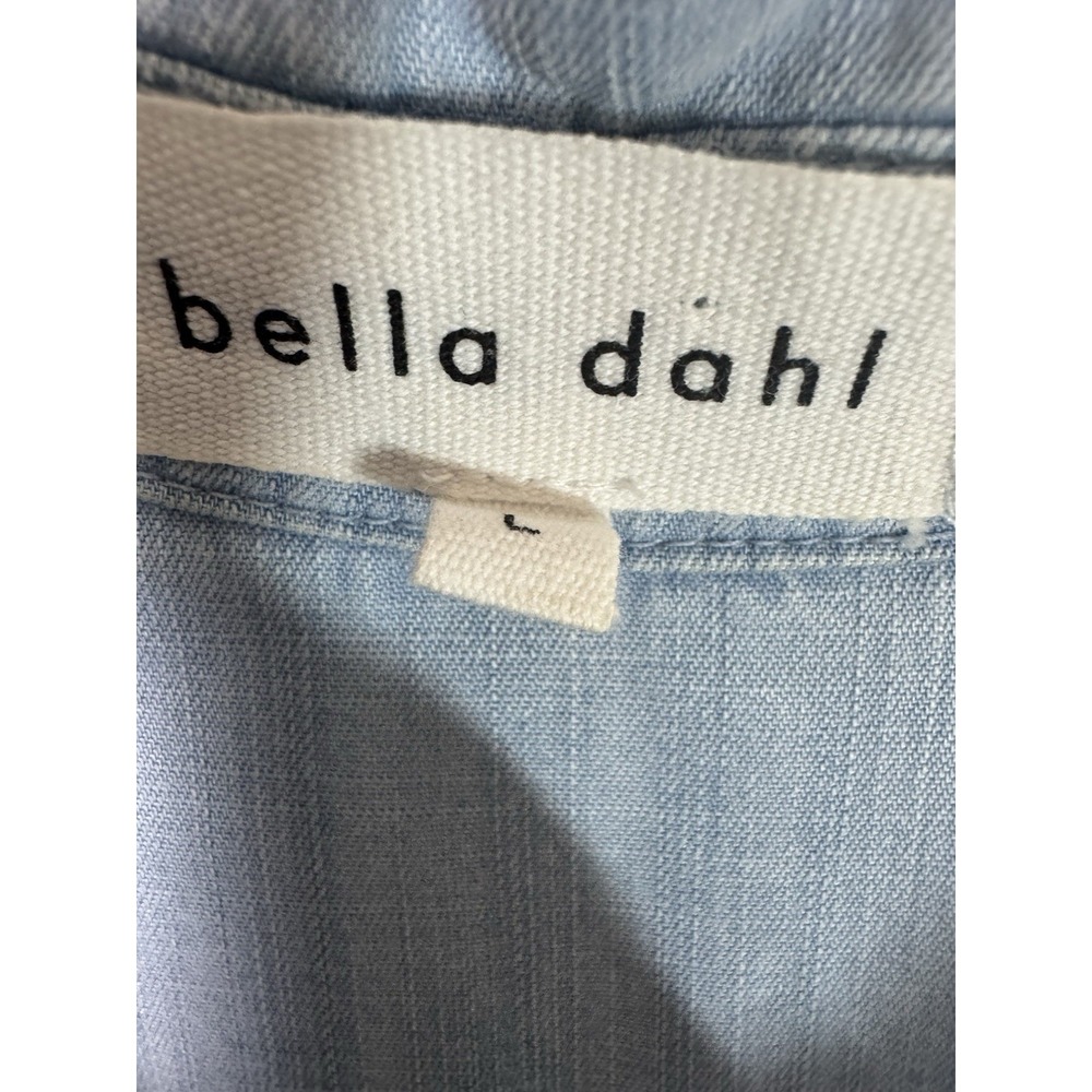 Bella Dahl Dip Dyed Tail Button Down Shirt Dipped size Large - Picture 3 of 4